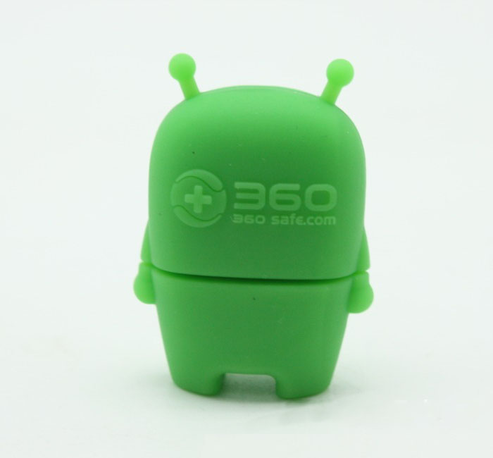 360安仔U盤(pán)-奇虎360科技有限公司開(kāi)模定制U盤(pán)禮品 pvc開(kāi)模禮品U盤(pán)制作工廠