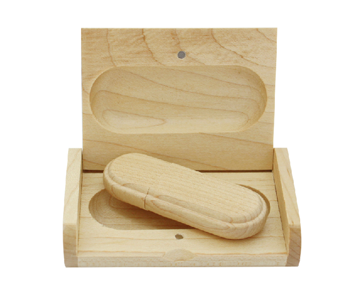 橢圓形竹木U盤  竹木U盤制作廠家