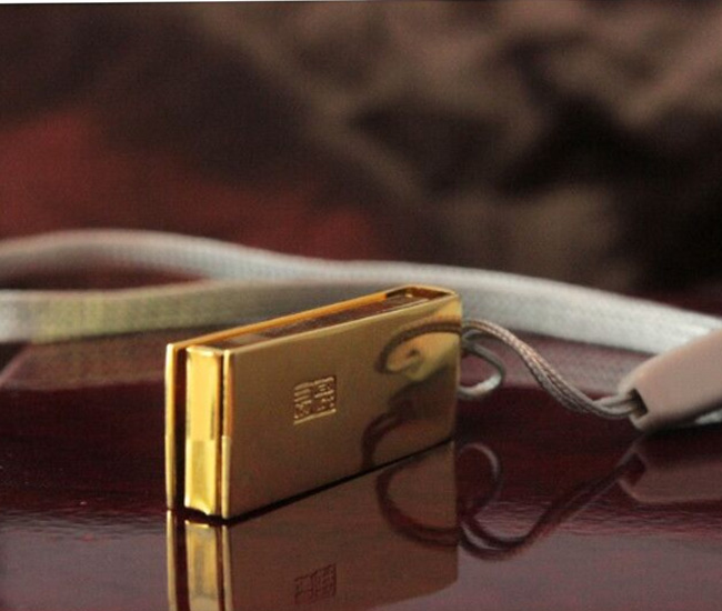 金色迷你U盤制作工廠