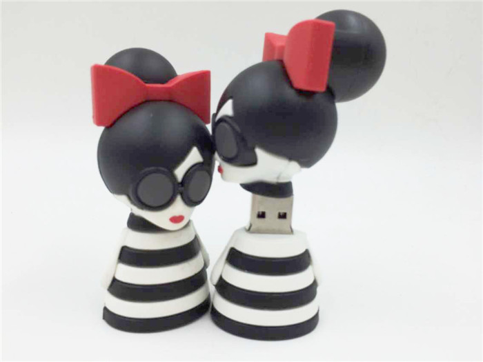 美國服裝公司開模定制卡通U盤禮品 pvc開模U盤定制廠家 卡通開模U盤定制廠家