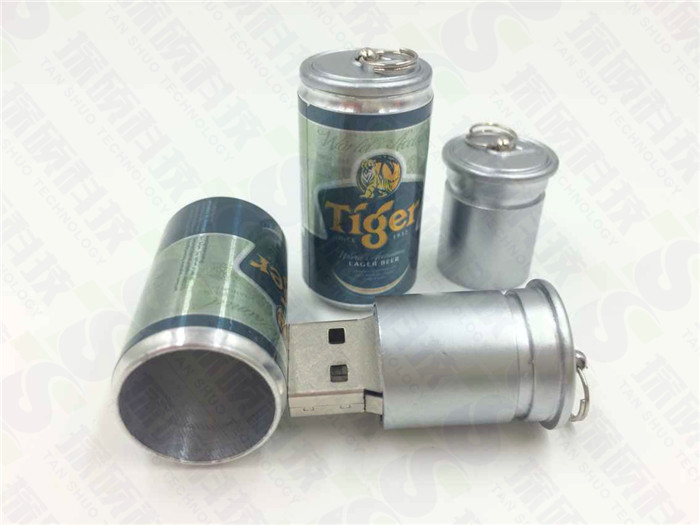 虎牌啤酒U盤,金屬易拉罐U盤