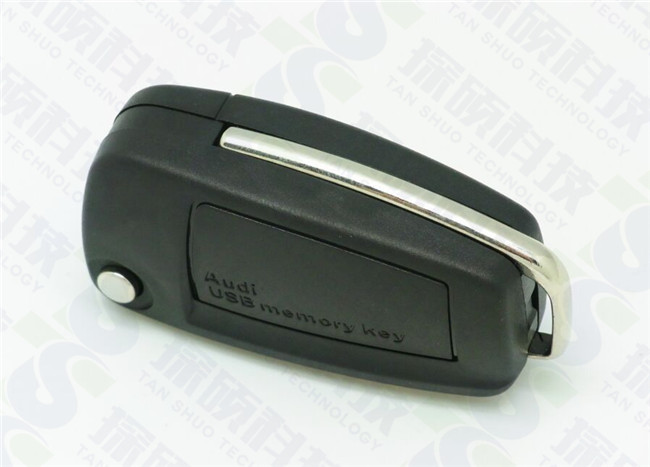 新款?yuàn)W迪汽車(chē)鑰匙U盤(pán) 汽車(chē)公司禮品優(yōu)盤(pán)訂做工廠  塑膠汽車(chē)禮品U盤(pán)生產(chǎn)廠家