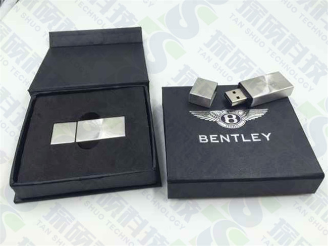 Bentley賓利汽車公司定制全金屬U盤 汽車行業商務禮品U盤工廠  金屬禮品U盤生產廠家