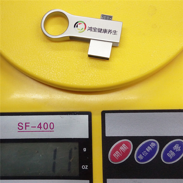 新款旋轉智能手機U盤 OTG電腦手機雙插頭兩用優(yōu)盤工廠  高檔商務禮品U盤制作工廠