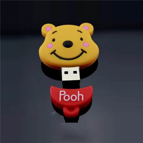 創意小熊U盤,個性禮品U盤,軟膠開模U盤禮品定做